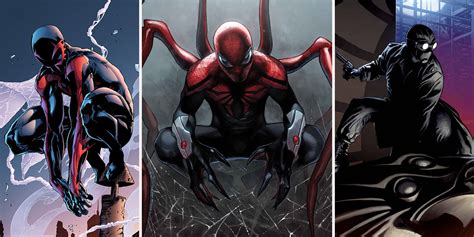 different spiderman characters|strongest spider man version.